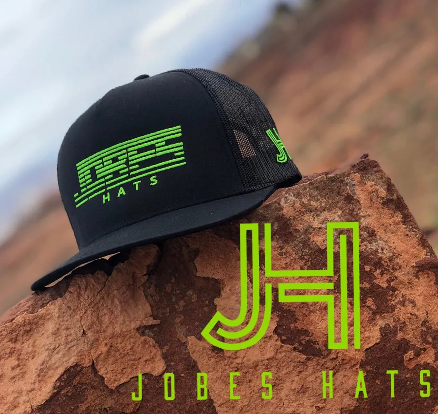 2022 Jobes Hats Trucker - JH Wind neon green