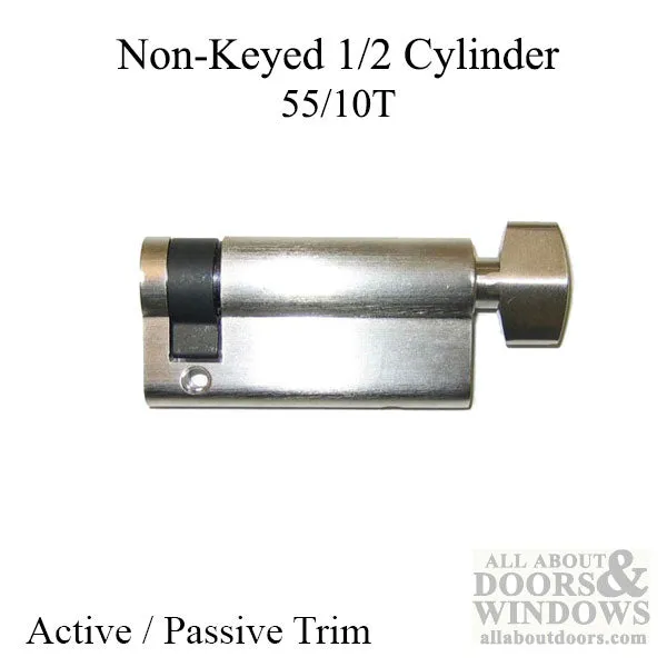 55/10 Inactive Non-Keyed , 360°  Cylinder,- Satin Nickel