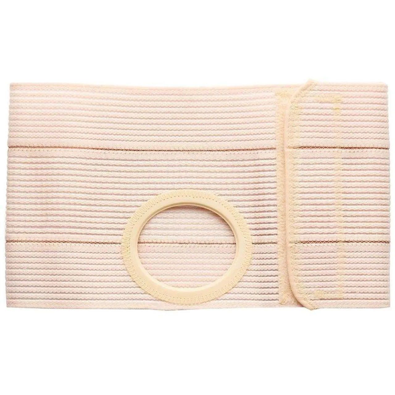 7" Left, Beige, Cool Comfort, Nu-Form Belt, Prolapse Flap, Large, XLG Oval 3-3/8" x 4-5/8" Opening