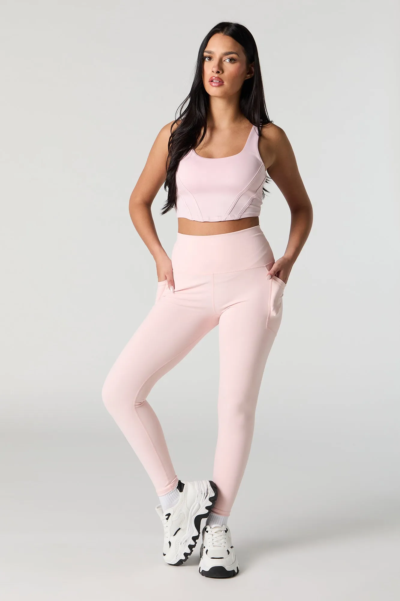 Active Soft Cropped Corset Tank