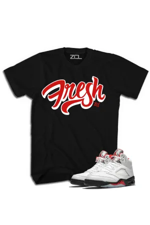 Air Jordan 5 Retro "Fresh" Tee (Fire Red)