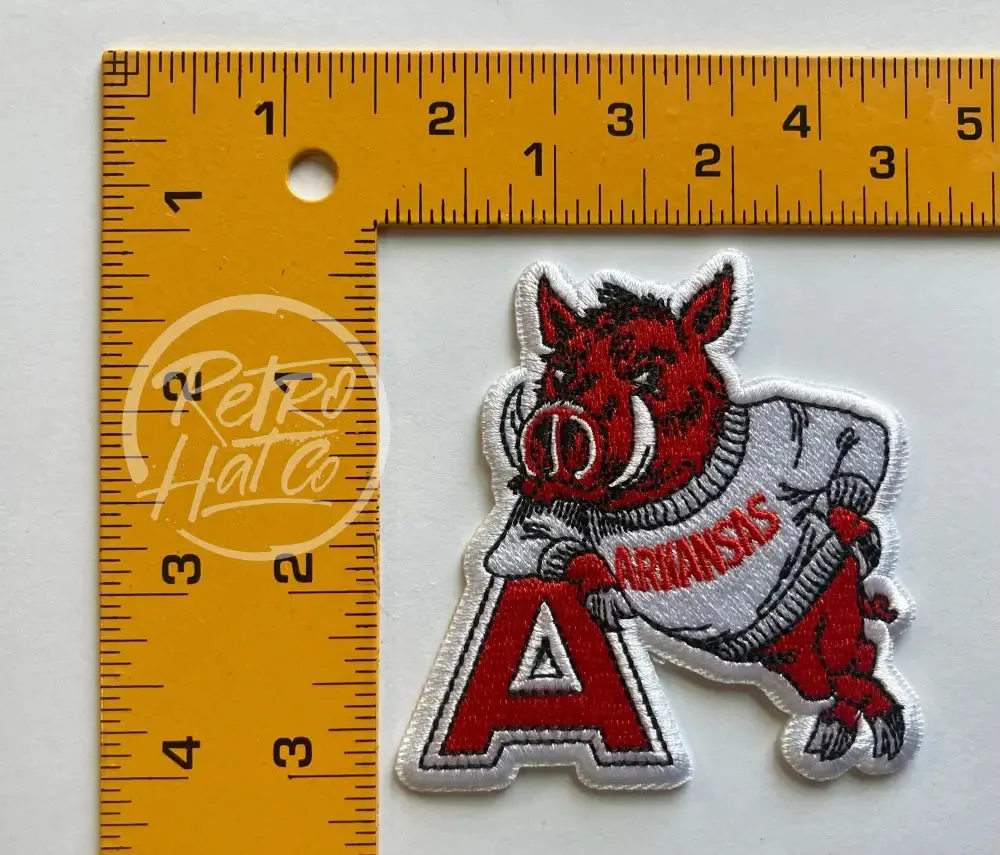 Arkansas Razorback / Retro Standing A Hogs Patch