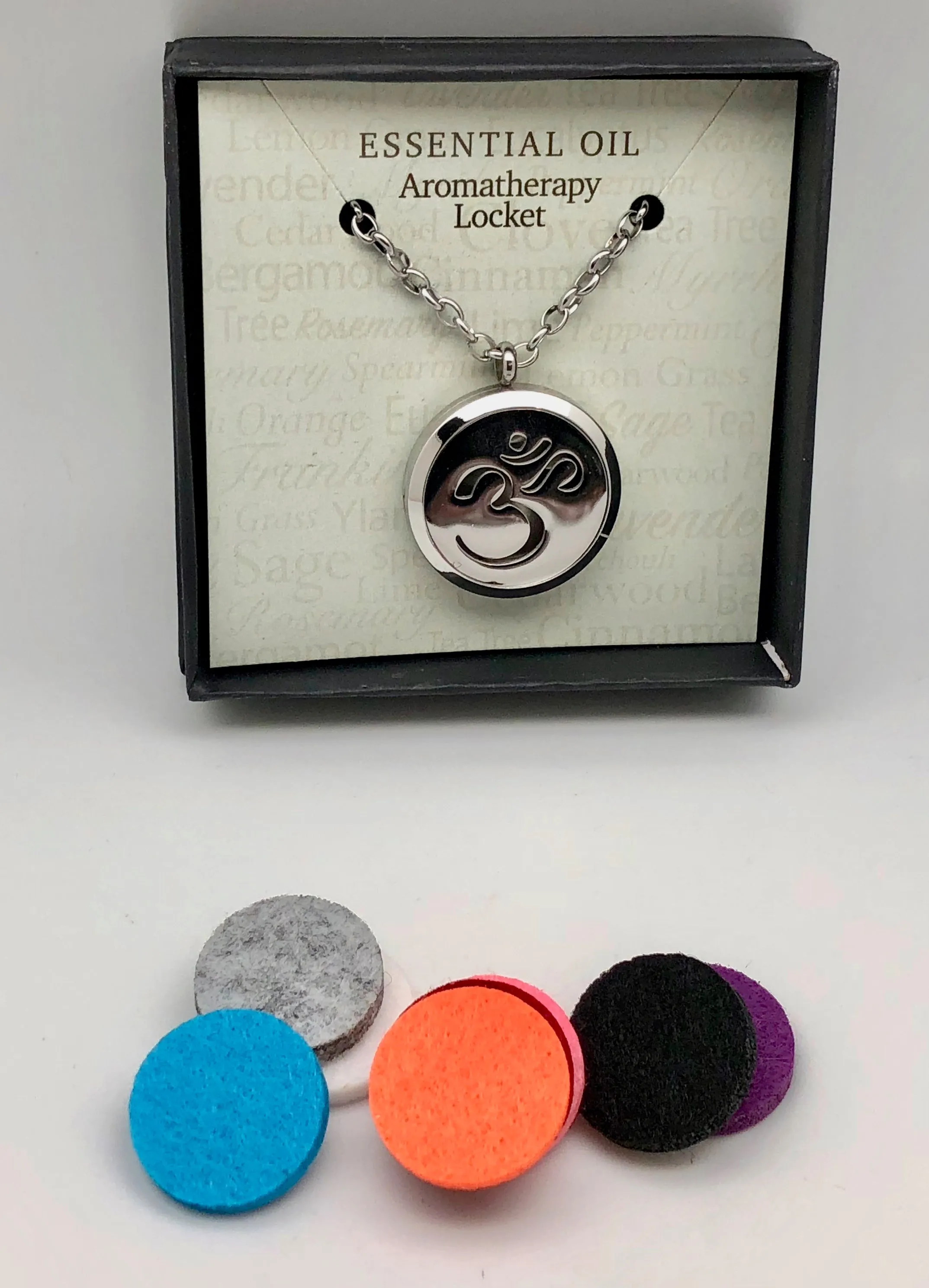 Aromatherapy Magnetic Om Locket Necklace