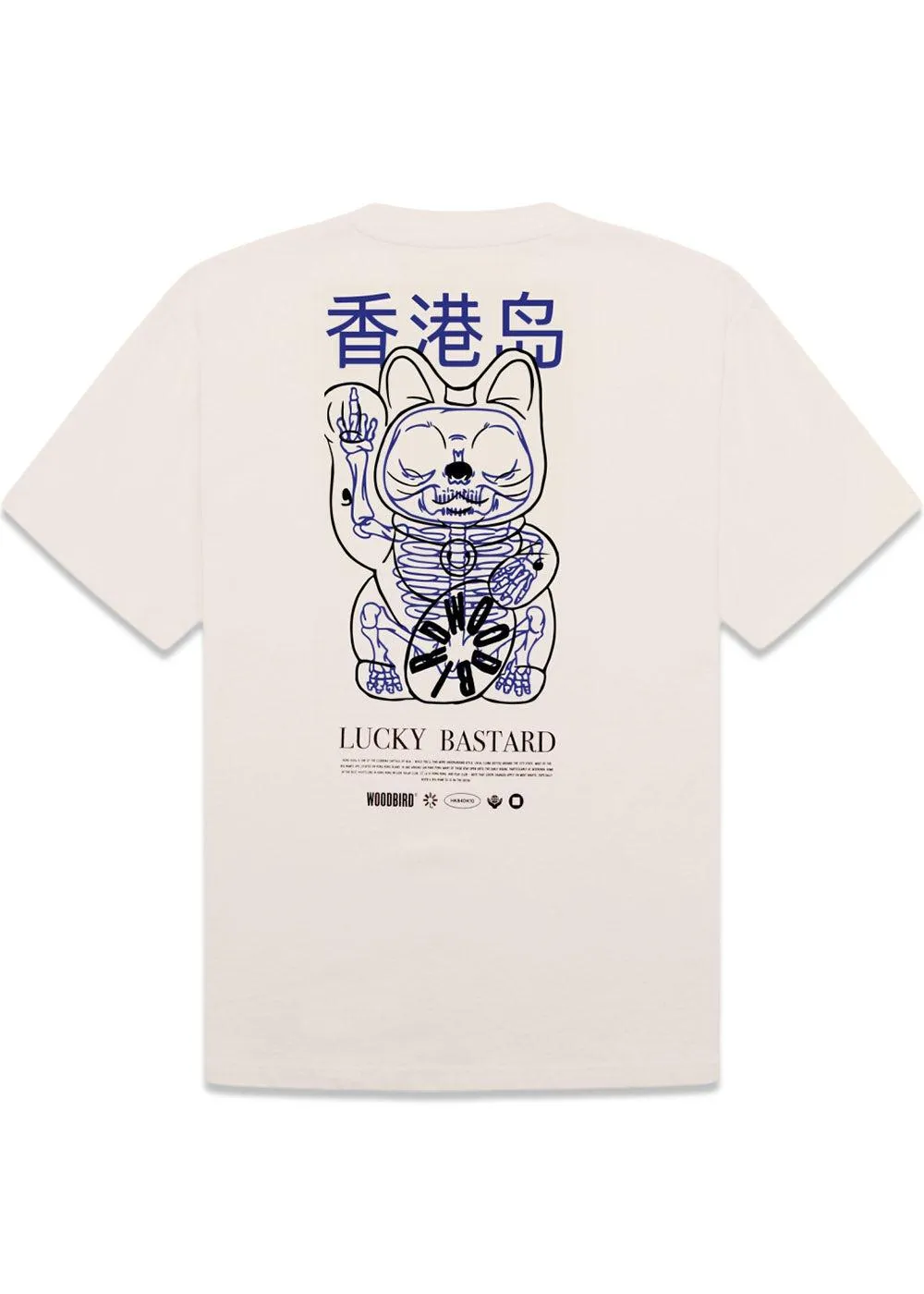 Baine Bastard Tee - Off White-Navy