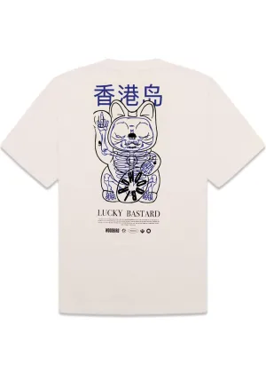 Baine Bastard Tee - Off White-Navy