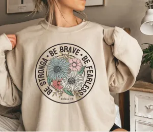 Be Brave Be Strong Be Fearless  Christian Gifts for Women, Religious Shirt, Christian Shirt, Bible Verse Shirt, Inspirational Shirt