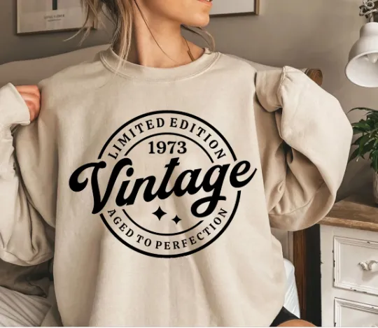 Birthday Year Number Sweatshirt&nbsp;1973 Sweatshirt