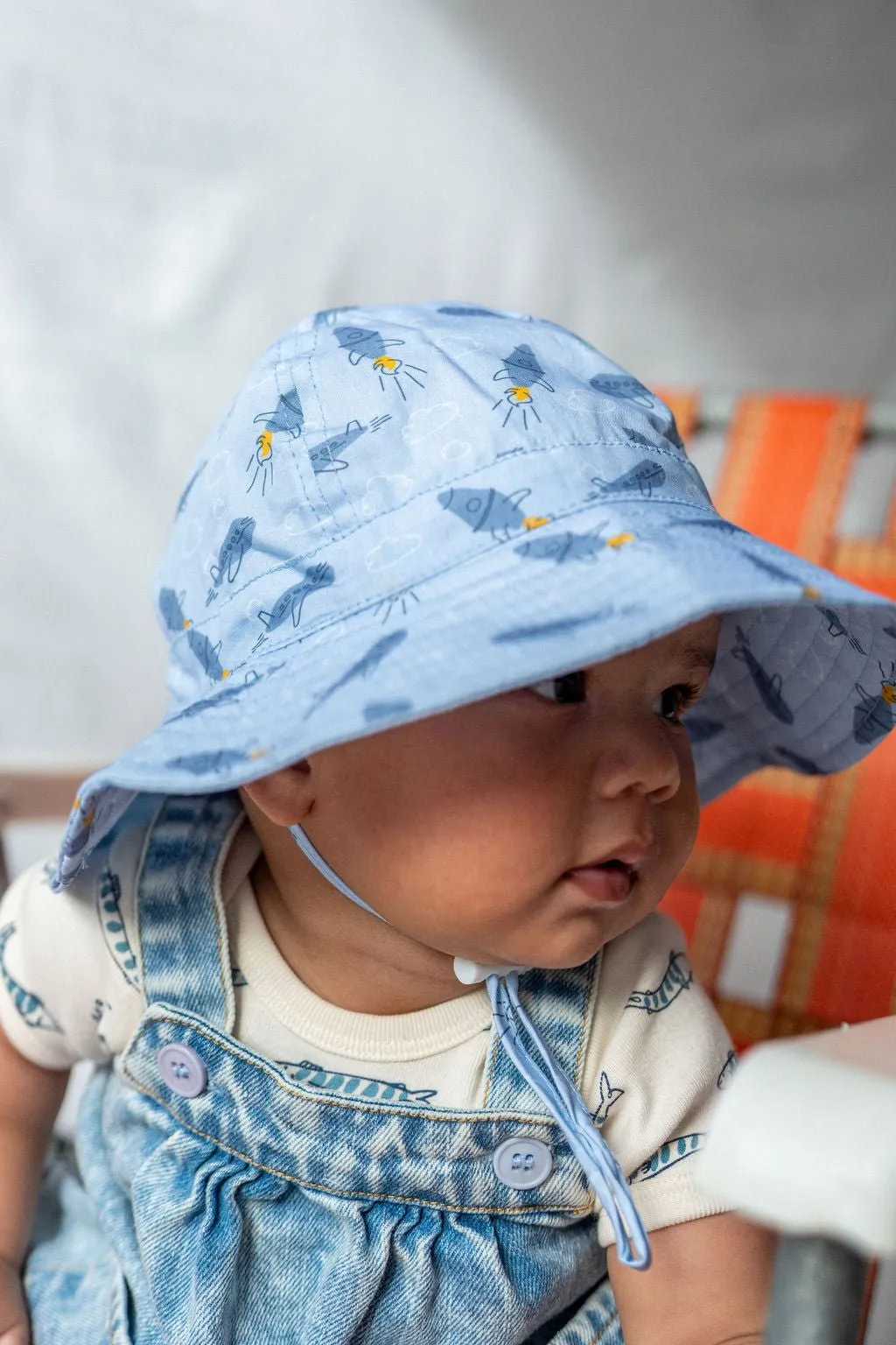 Blast Off Wide Brim Infant Hat