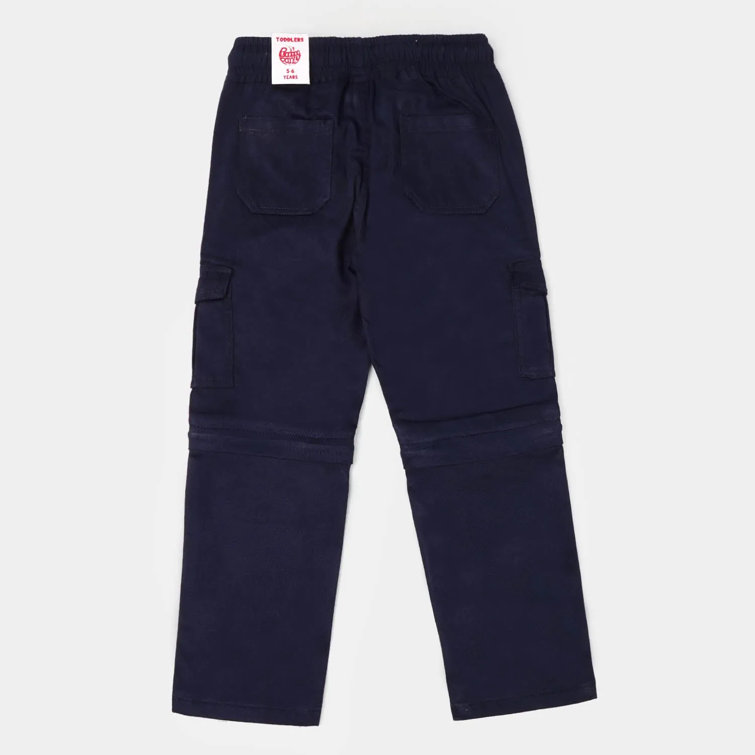 Boys Cotton Pant Convertible - Navy