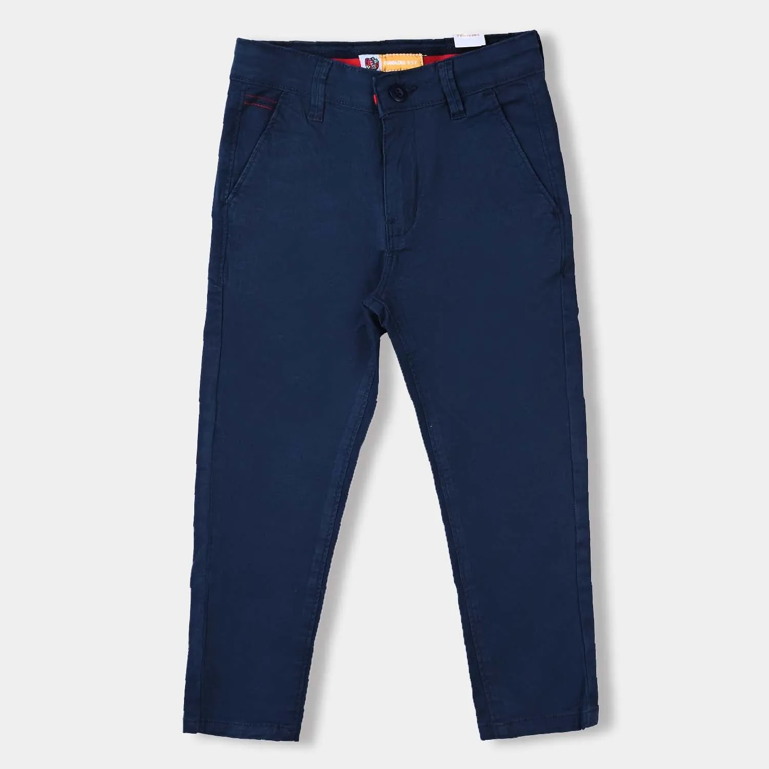 Boys Cotton Pant Stitches Details-Navy Blue