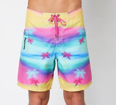 BOYS NEON BRITE BOARD SHORT - MULTI