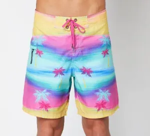 BOYS NEON BRITE BOARD SHORT - MULTI