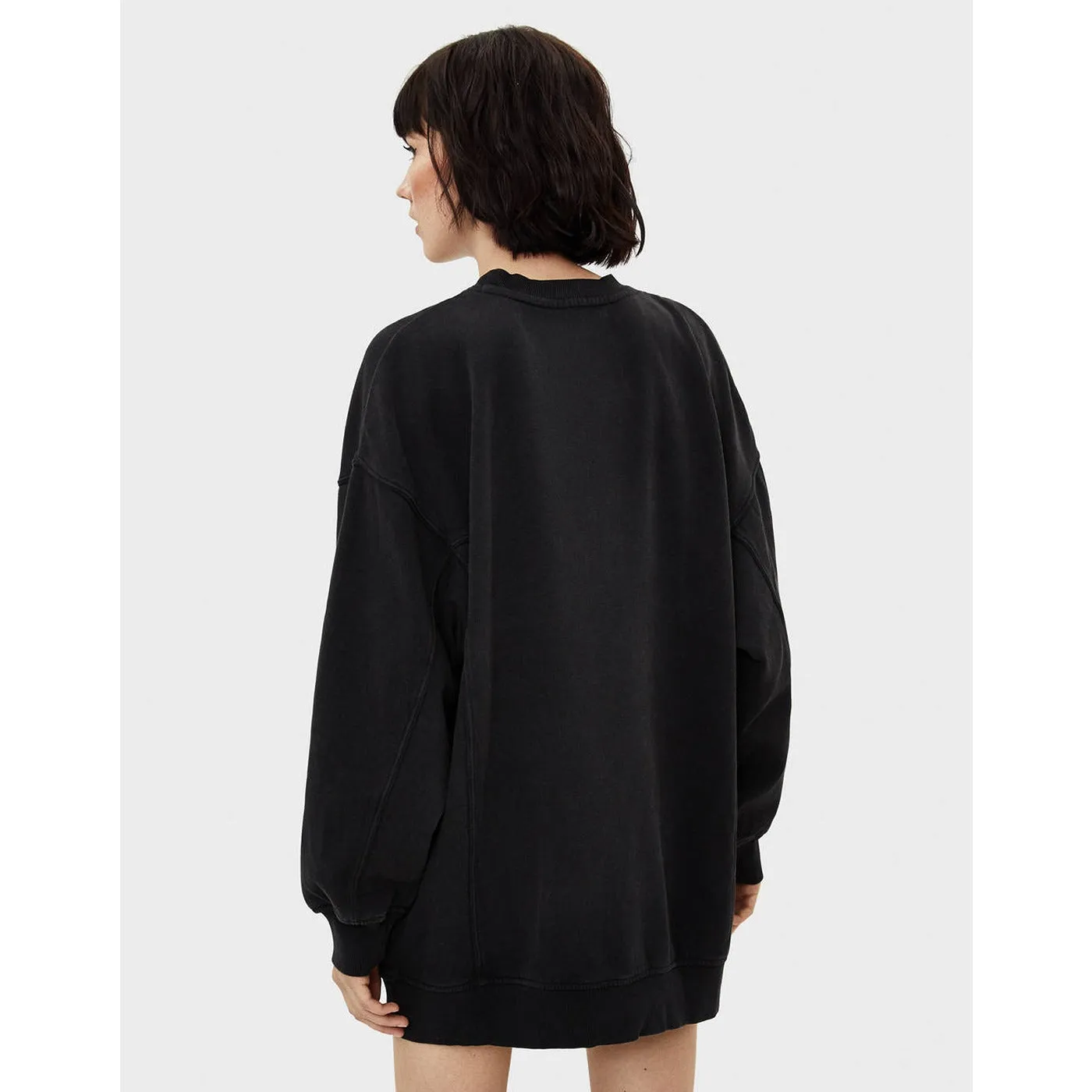 BSK Oversized Faded Black Sweatshirt