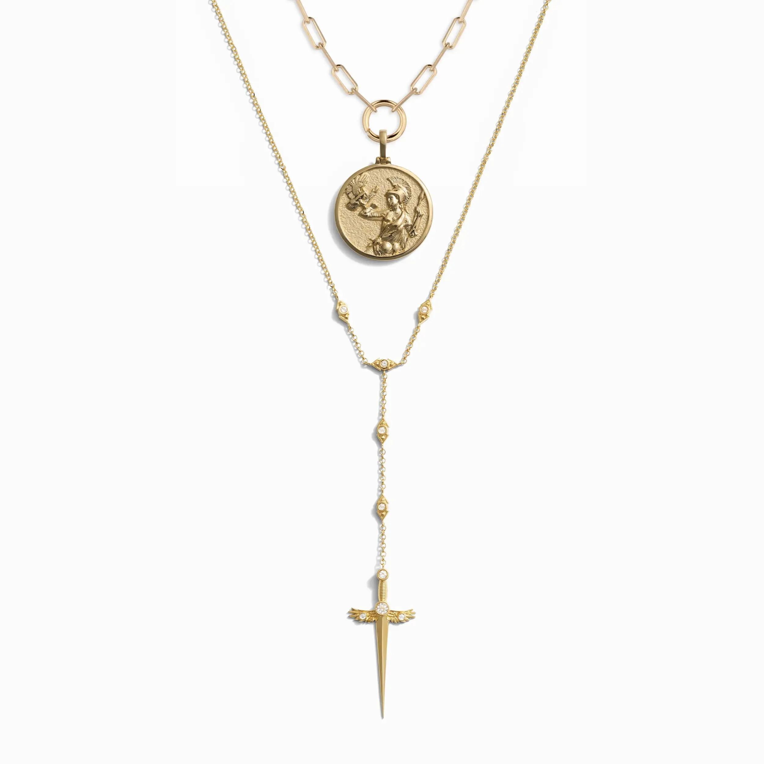 By The Sword Lariat Necklace Set