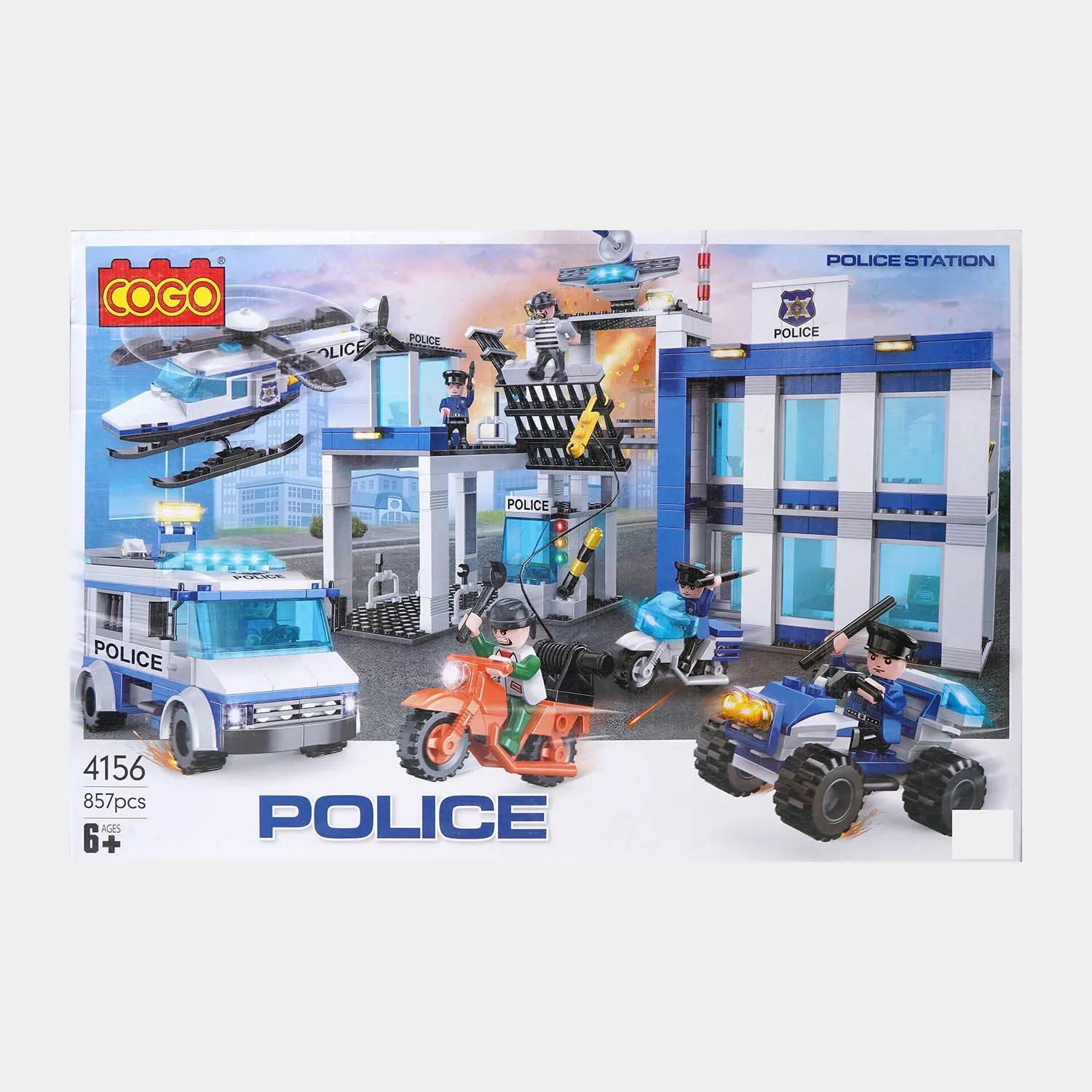 City Police Station Building Block Set For Kids