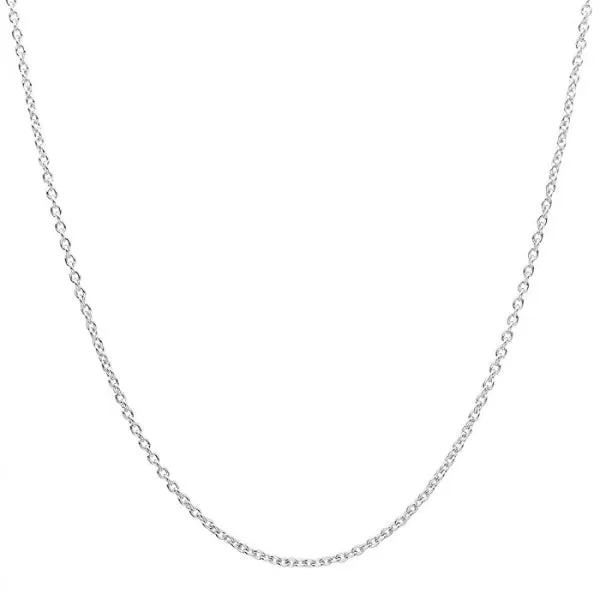 Classy Men 2.4mm Silver Rolo Chain Necklace