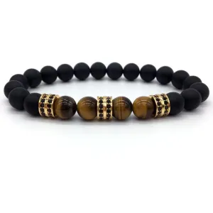 Classy Men Beaded Pavé Bracelet