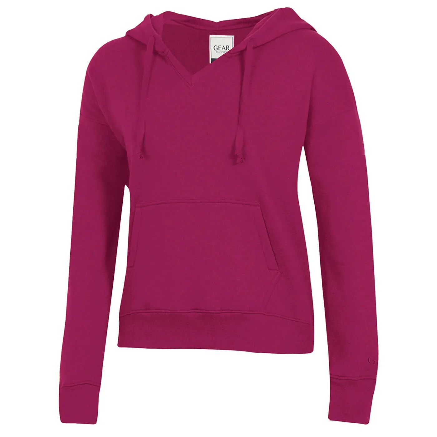 Dark Fuscia Hooded Sweatshirt