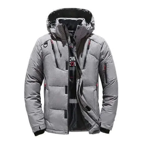 Down Jacket Men White Duck Winter Coat Windproof Warm Parkas Travel