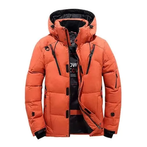 Down Jacket Men White Duck Winter Coat Windproof Warm Parkas Travel