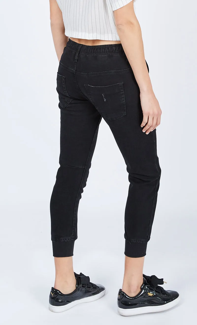 DRICOPER ACTIVE DENIM JEANS IN BLACK