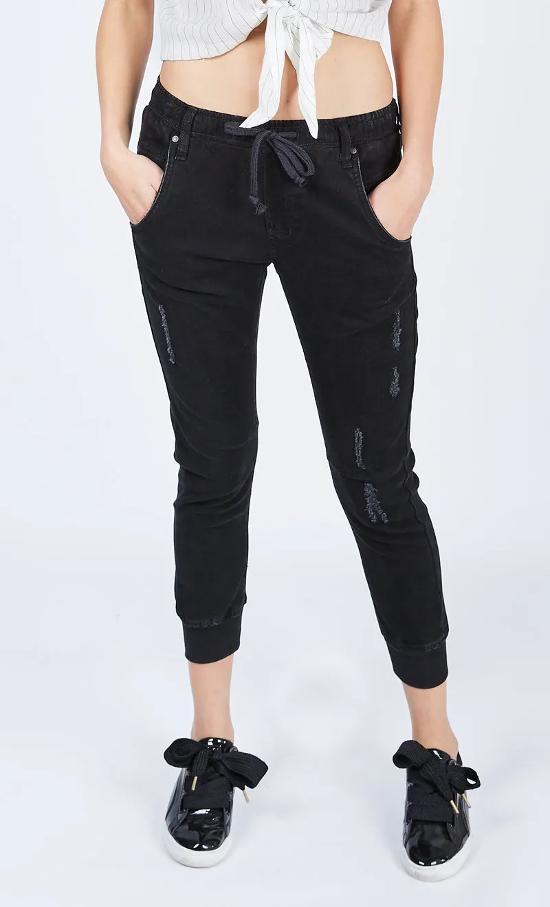 DRICOPER ACTIVE DENIM JEANS IN BLACK