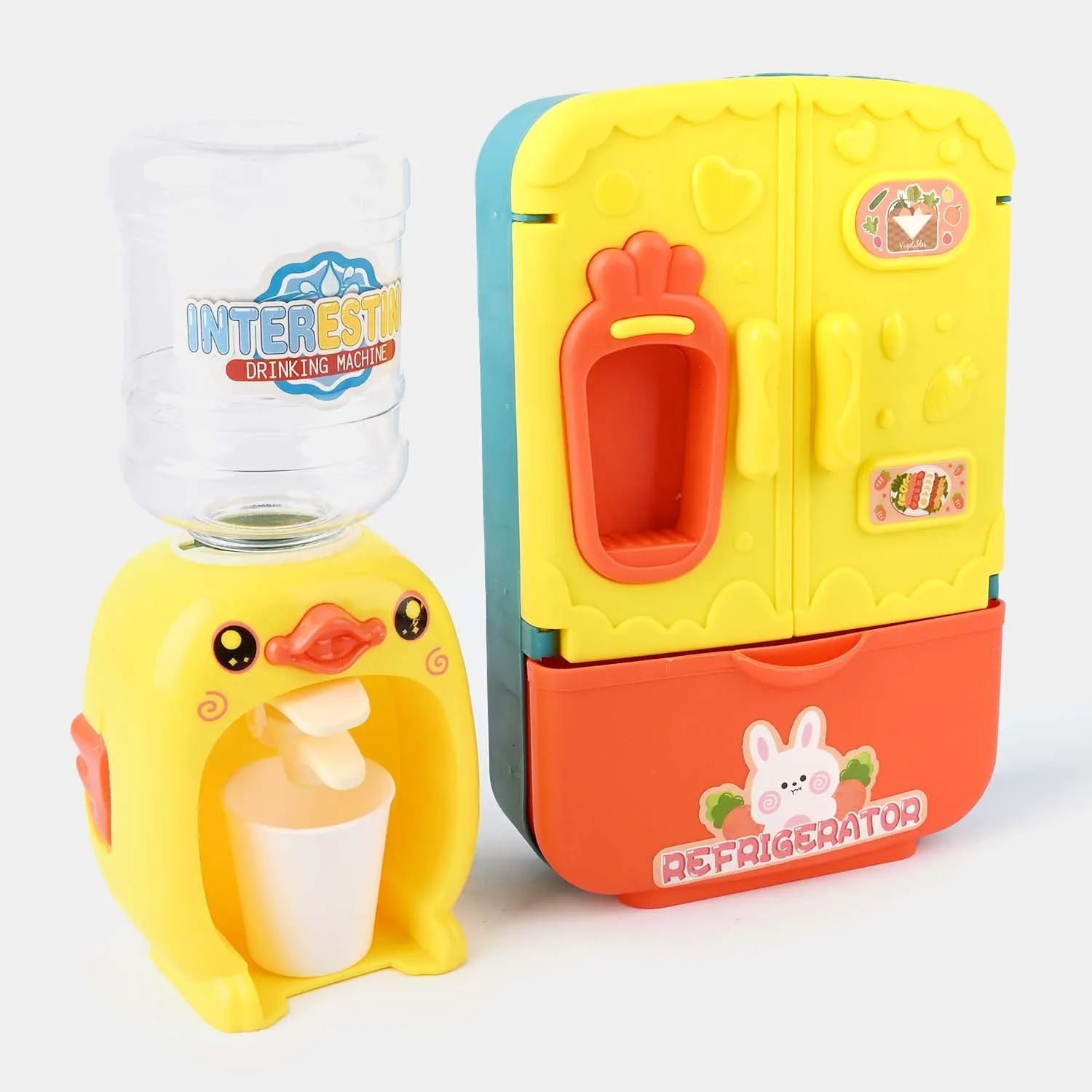 Duck Dispenser With Refrigerator Toy For Kids