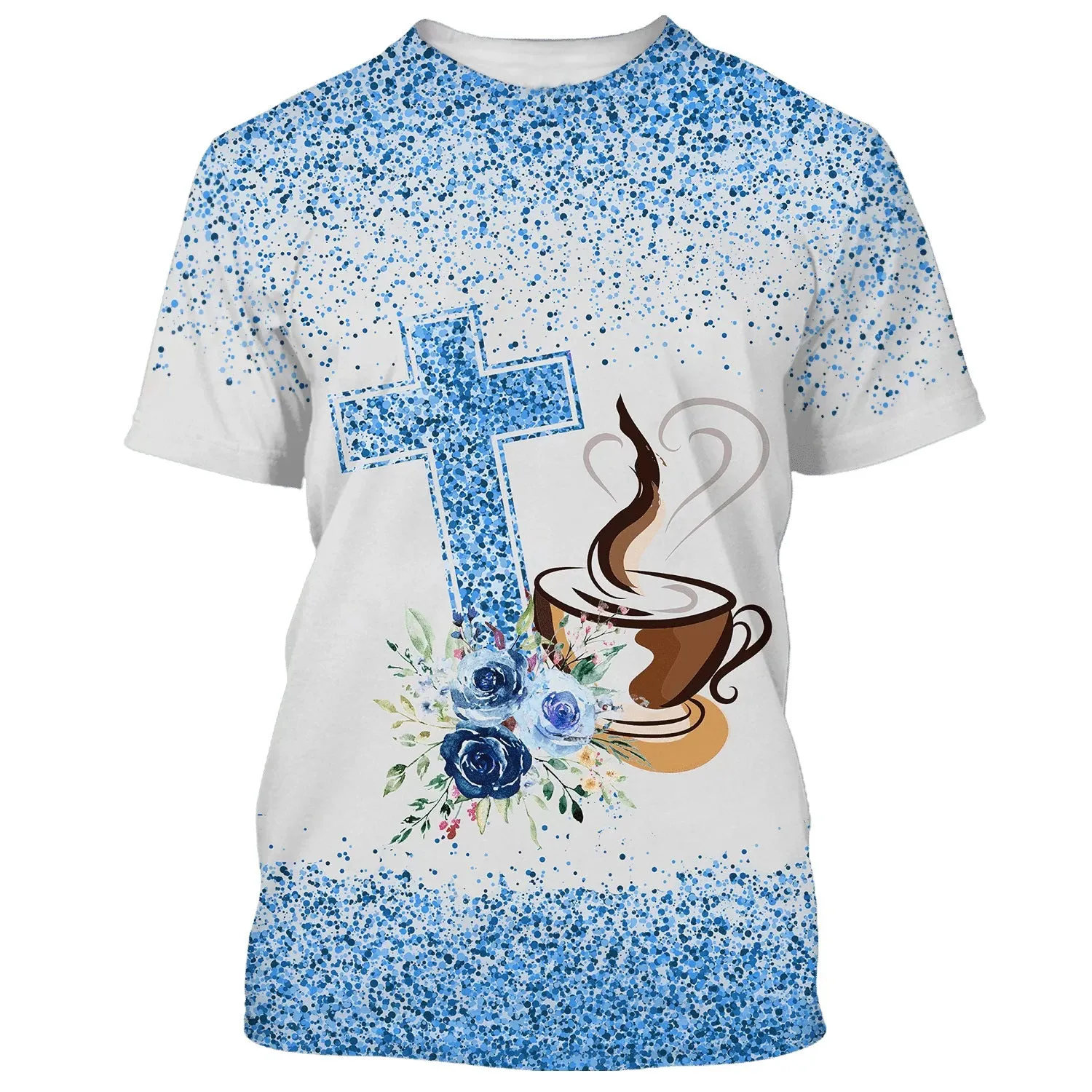 Fueled By Jesus And Coffee 3D All Over Printed Shirt for Men and Women