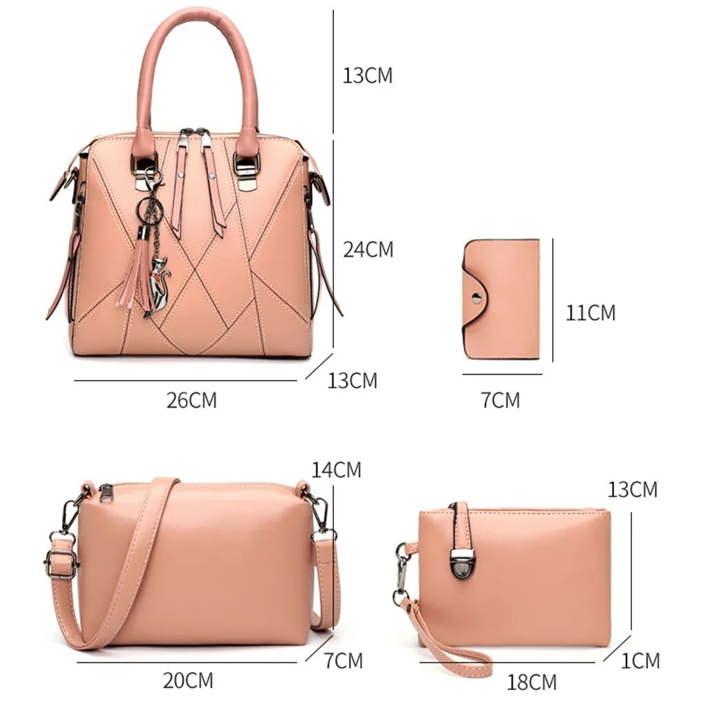 H1233 - Korean Simple Shoulder Handbag Set