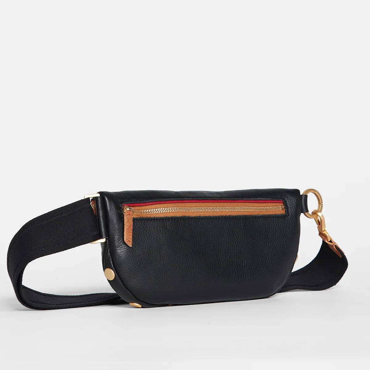 Hammitt CHARLES CROSSBODY MEDIUM Black with Brushed Gold