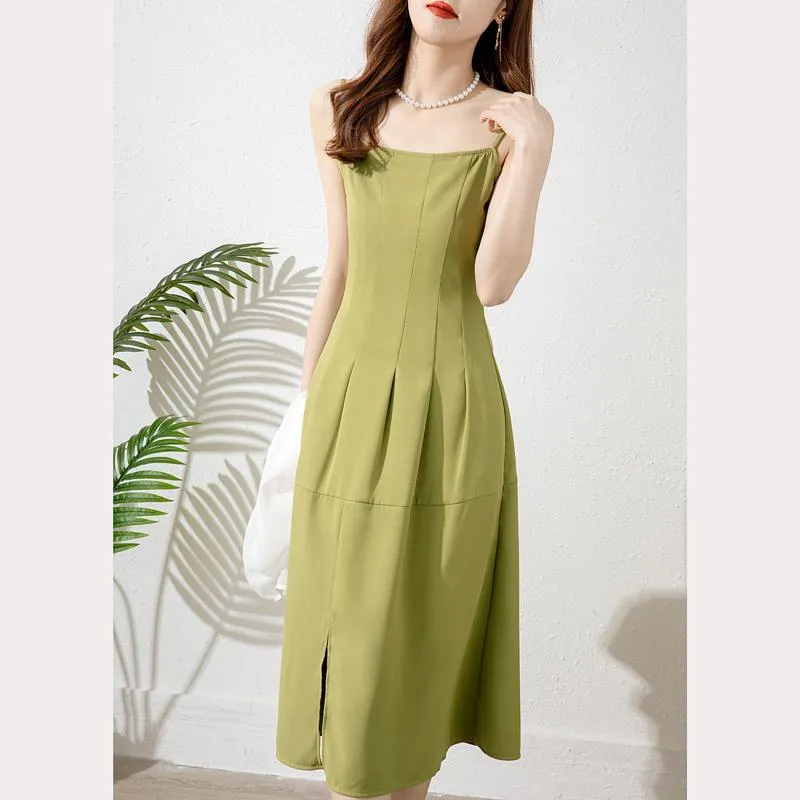 Hepburn French Style Cinched Waist Slimming A-Line Dress