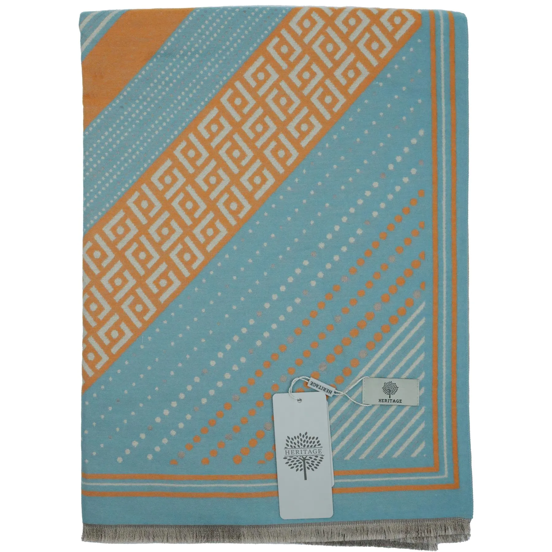 Heritage Warm Cashmere Pashmina Soft Feel Scarve - Aztec