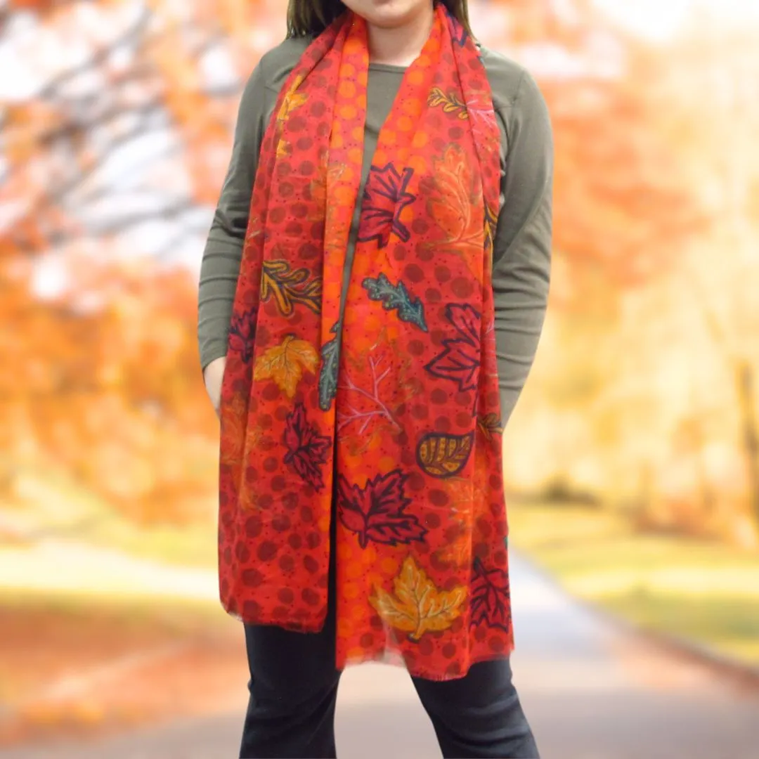 Leah Dorion Fall Winds of Change Eco Scarf