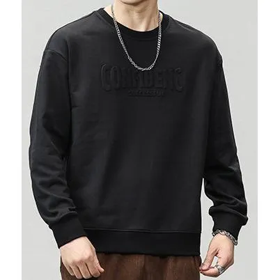 Letter Loose Fit Crew Neck Sweatshirt