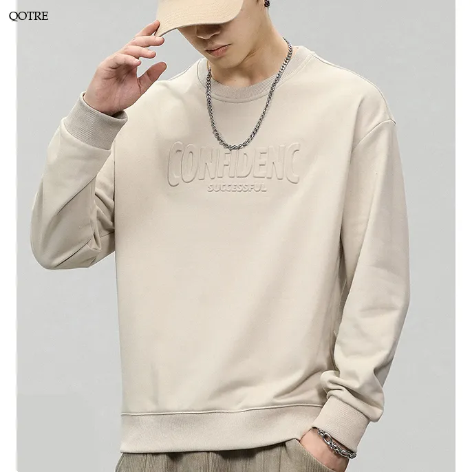 Letter Loose Fit Crew Neck Sweatshirt