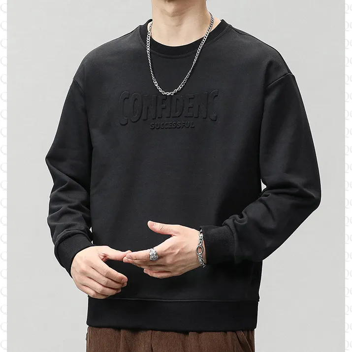 Letter Loose Fit Crew Neck Sweatshirt