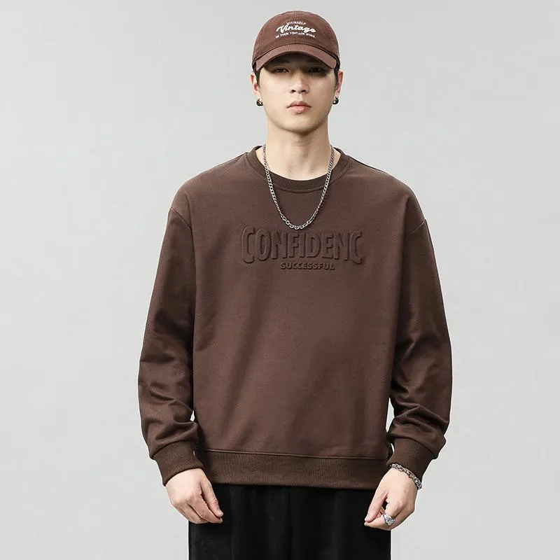 Letter Loose Fit Crew Neck Sweatshirt