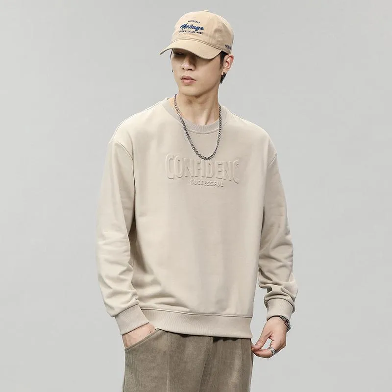 Letter Loose Fit Crew Neck Sweatshirt