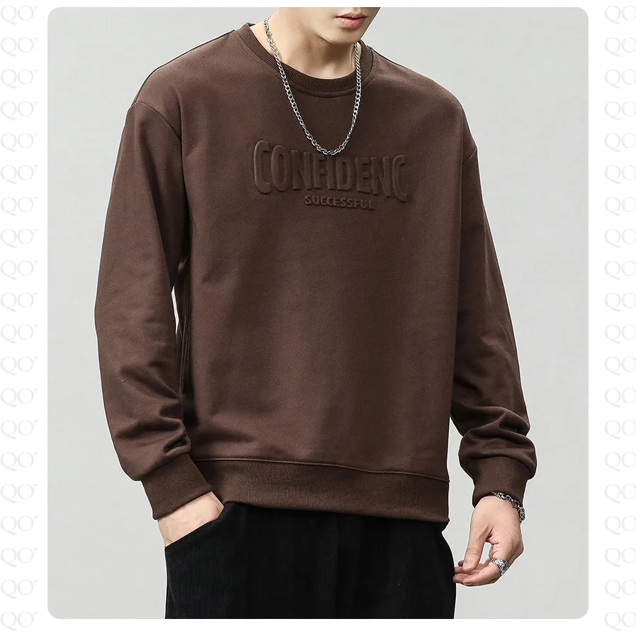 Letter Loose Fit Crew Neck Sweatshirt