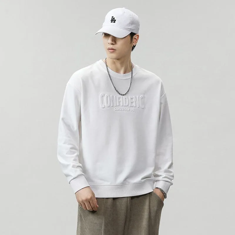 Letter Loose Fit Crew Neck Sweatshirt