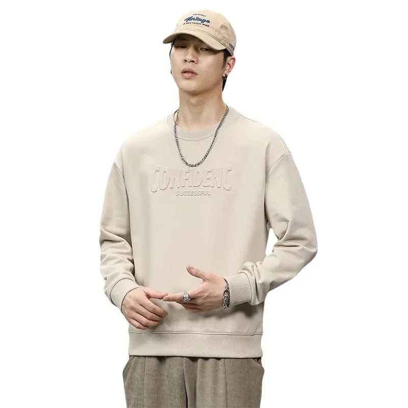 Letter Loose Fit Crew Neck Sweatshirt