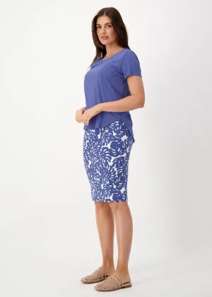 MIDI WHITNEY BAMBOO SKIRT - PALM