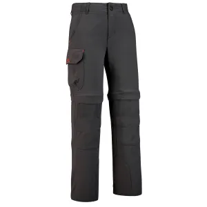 Modular children's trousers Quechua MH500 for hiking, black