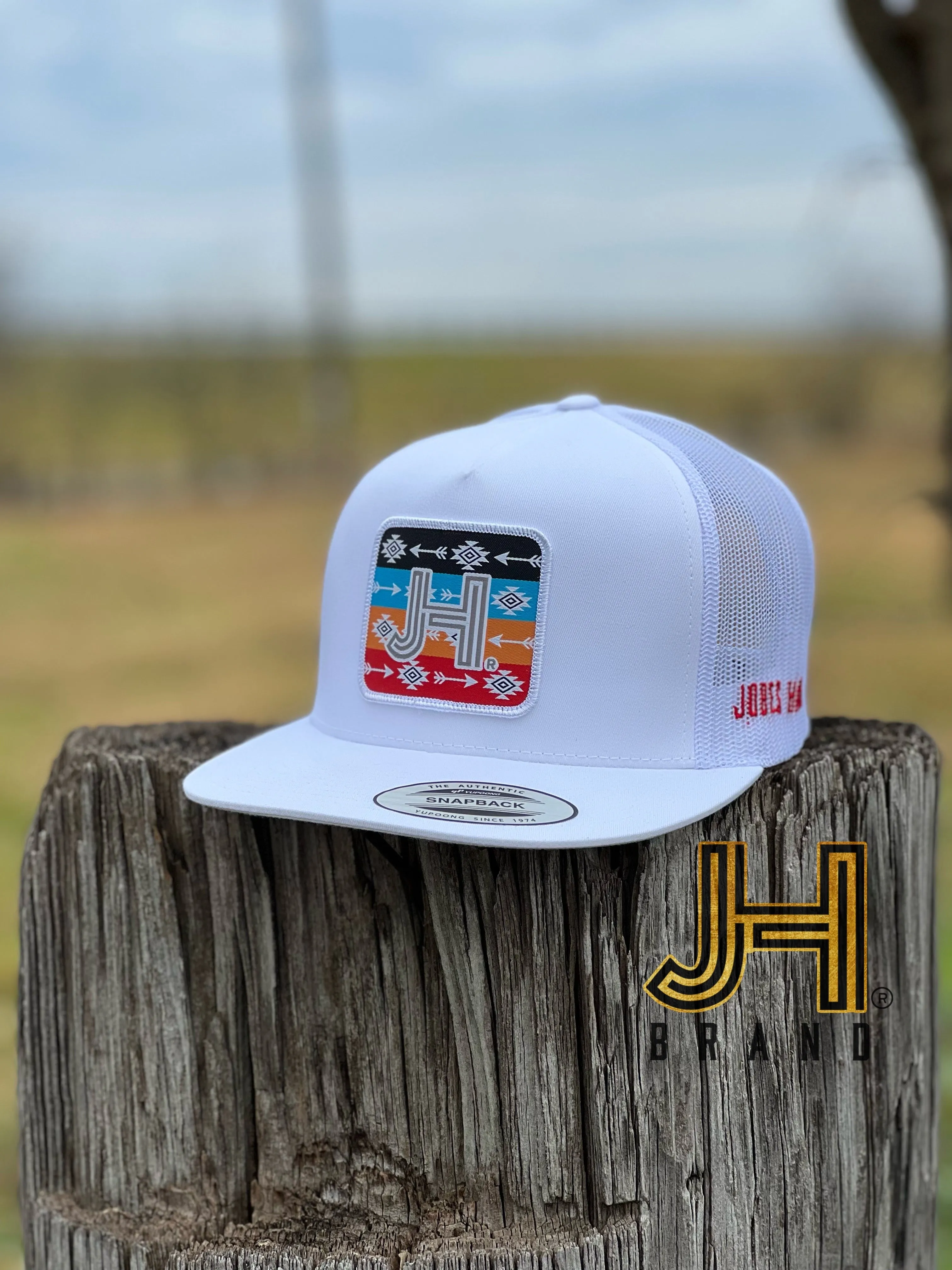 New 2022 Jobes Trucker Cap- All White Arrow Patch