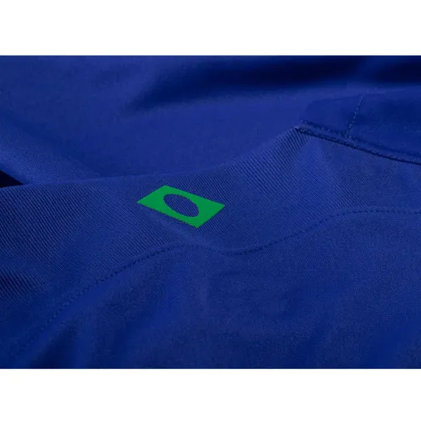 Nike Brazil Richarlison Away Jersey 22/23 w/ World Cup 2022 Patches (Paramount Blue/Green Spark)