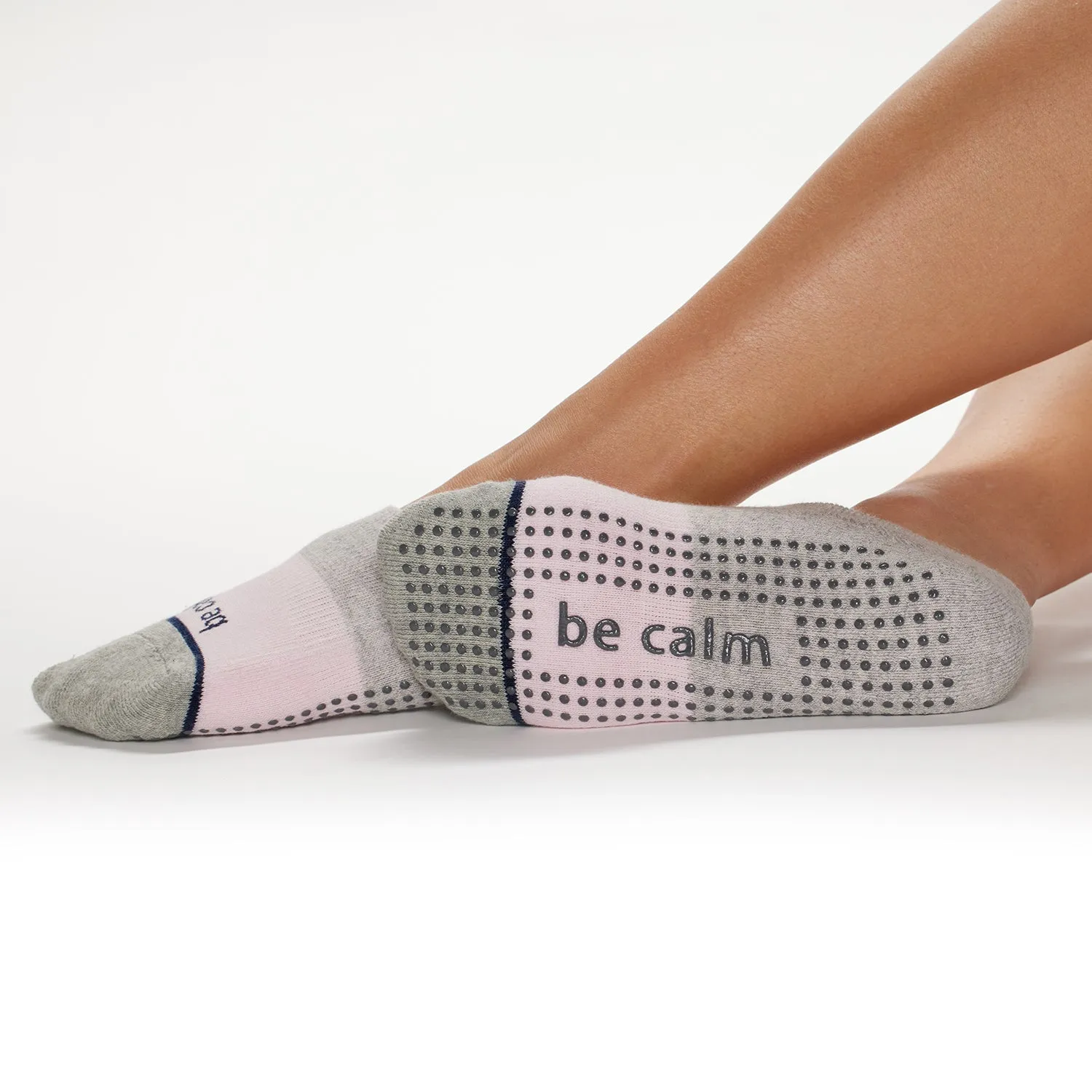 **No Show** Be Calm Quinn Grip Socks (Harlow)