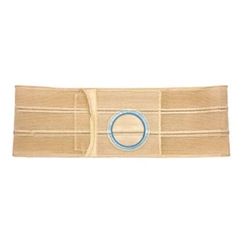 Nu-Hope Support Belt, Original Flat Panel, 3-1/2'' Stoma, 6'' Wide, Left, 1'' From Bottom, Prolapse Strap, XL (41'' to 47'' Waist), Beige