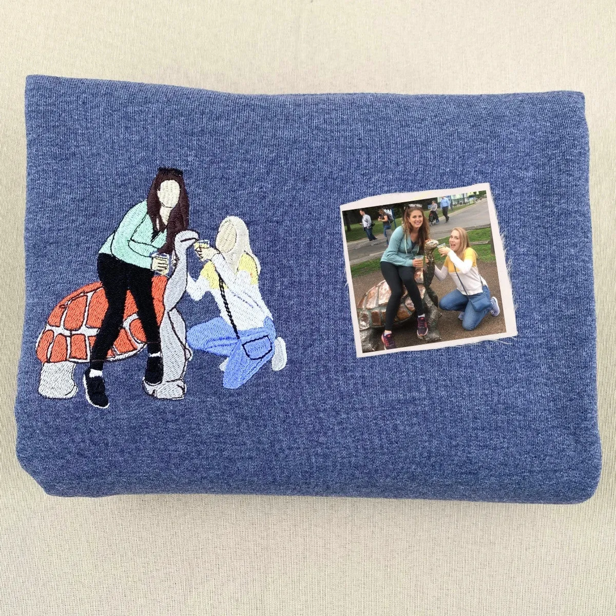 Personalized Best Friend Sweatshirts for 2 Bff with Photo