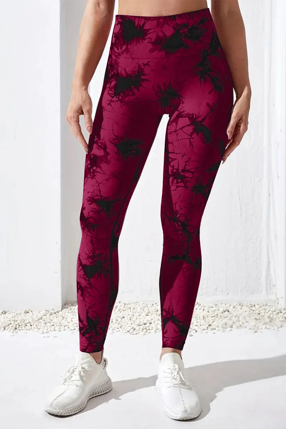 Printed High Waist Active Pants