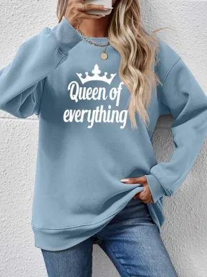 QUEEN OF EVERYTHING Round Neck Sweatshirt